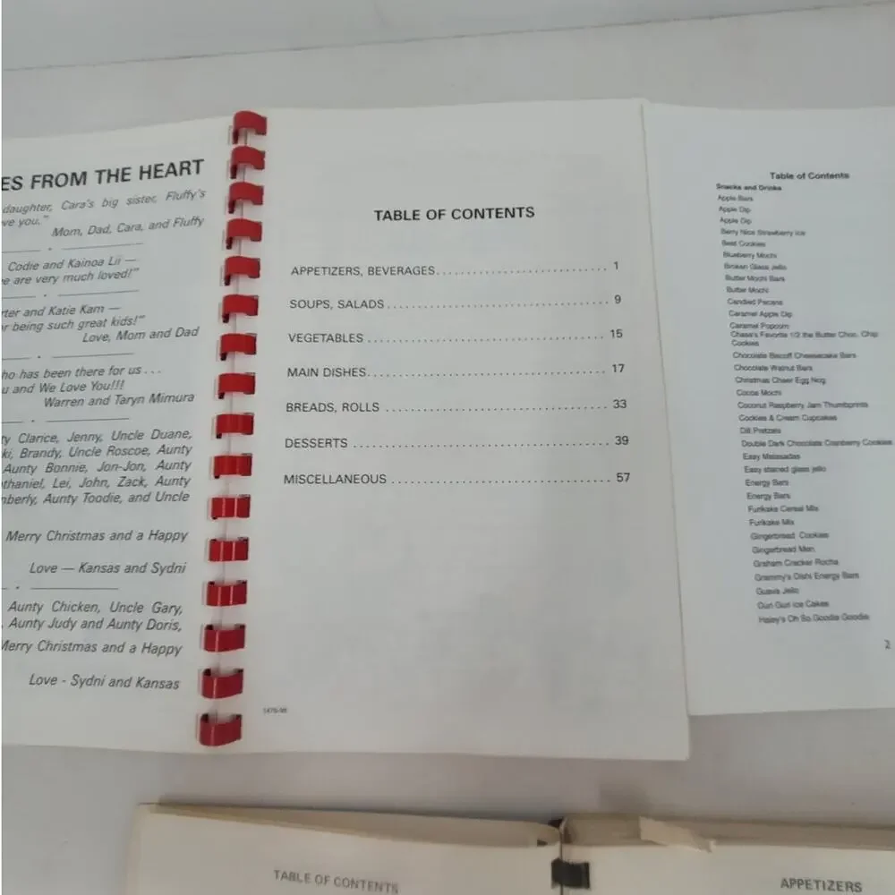 Vintage Hawaiian Spiral Bound Recipe Cookbooks Set of 3‎